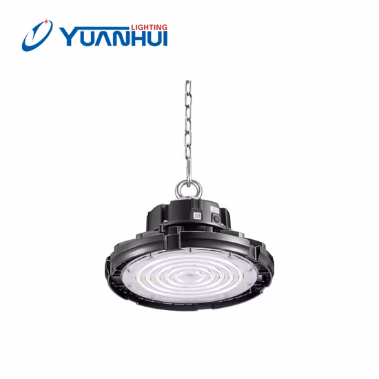 Iluminación industrial UFO Luz LED de gran altura para fábrica, almacén y mina