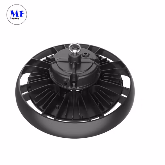 Luz Highbay Luz de almacén UFO Accesorio de luces 100W 150W 200W 150lm/W IP66 Precio de fábrica Luz de bahía alta